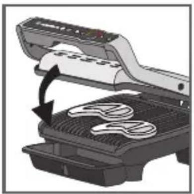 TEFAL OptiGrill Elite XL GC7608 - Cooking in automatic mode - 10