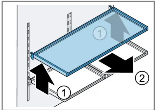 BOSCH B36IT100NP - Retirar las bandejas - 1
