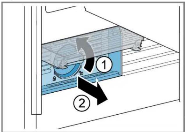 BOSCH B36IT100NP - Changing the water filter or replacing it with a bypass cap - 2