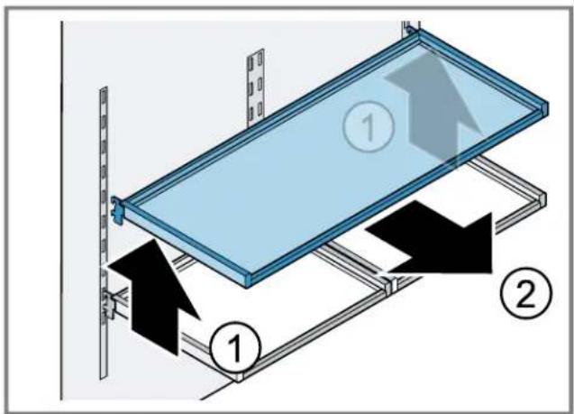 BOSCH B36IT100NP - Removing the shelf - 1