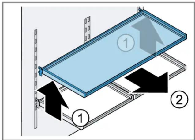 BOSCH B36IT100NP - Retirer la clayette - 1