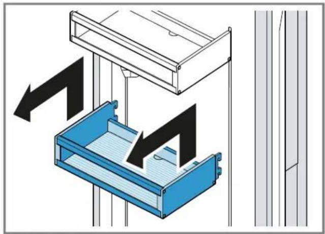 BOSCH B36IT100NP - Removing the door tray - 1