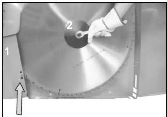 Toolson WS7200PRO - Exchange of saw blade - 2