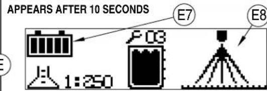 APPEARS AFTER 10 SECONDS E7 E8 1:250