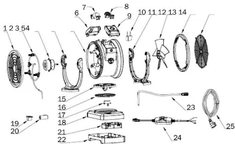 XPower FM68W - Parts Description - 1