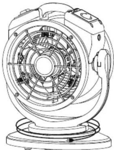 XPower FM68W - Organisation du cordon et du tuyau d'eau - 1