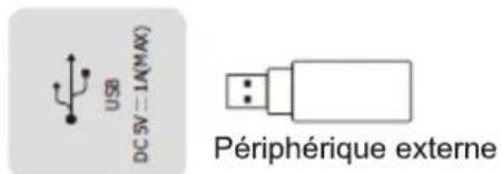 HISENSE 65WE3FE - Connexion à un périphérique d'interface USB - 1