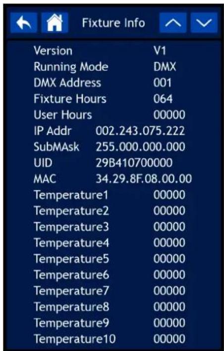 INFINITY Furion FX402 Bar - Informations projecteur - 1