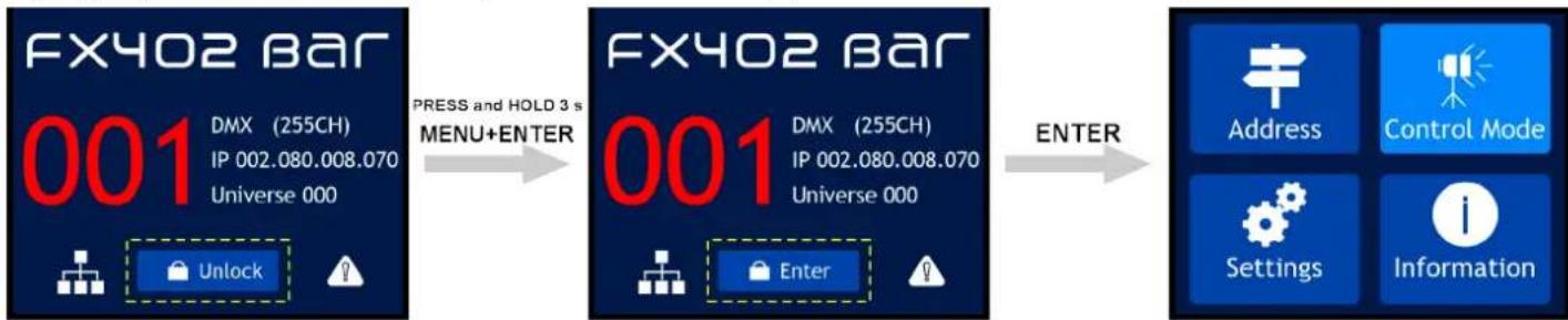 INFINITY Furion FX402 Bar - Déverrouillage par mot de passe - 1