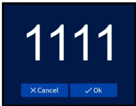 INFINITY Furion FX402 Bar - Saisir le code de la serrure - 1