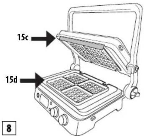 BRAUN MultiGrill 9 CG 9040 - Modo waffle (gofres) (solo si tiene el accesorio juego de placas para gofres) - 1