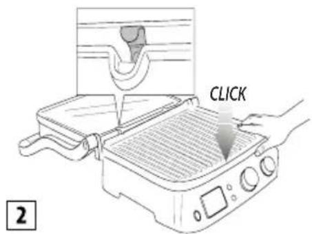BRAUN MultiGrill 9 CG 9040 - Vložení grilovacích desek - 2