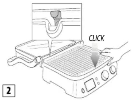 BRAUN MultiGrill 9 CG 9040 - Montaje de las placas de cocción - 2