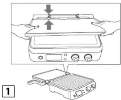 BRAUN MultiGrill 9 CG 9040 - A sütőlapok beillesztése - 1