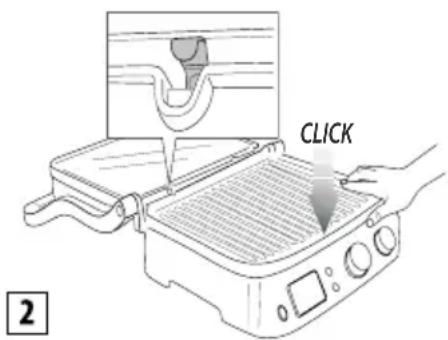 BRAUN MultiGrill 9 CG 9040 - Inserting the cooking plates - 2