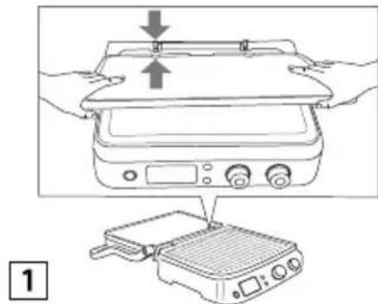 BRAUN MultiGrill 9 CG 9040 - Вставка плит для жарки - 1