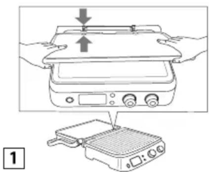 BRAUN MultiGrill 9 CG 9040 - Indsætning af stegeplader - 1