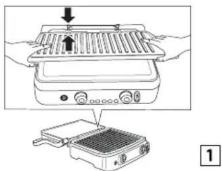 BRAUN MultiGrill 9 Pro CG9167 - Inbrengen van de bakplaten - 1