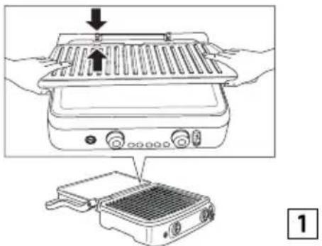 BRAUN MultiGrill 9 Pro CG9167 - Inserimento delle piastre di cottura - 1