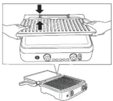 BRAUN MultiGrill 9 Pro CG9167 - Vlození grilovacích desek - 1