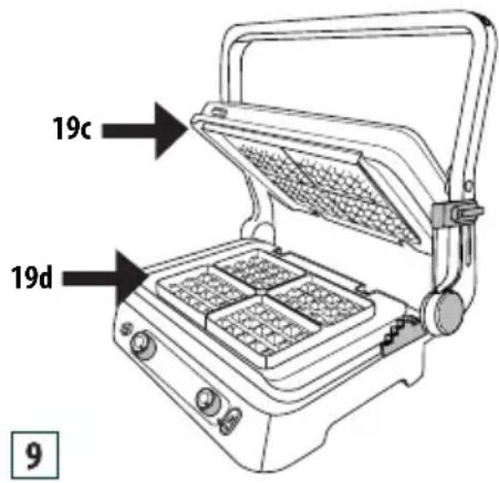 BRAUN MultiGrill 9 Pro CG9167 - MODUS Waffeln (nur bei einigen Modellen) - 1
