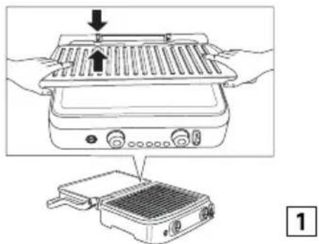 BRAUN MultiGrill 9 Pro CG9167 - Installation des plaques de cuisson - 1