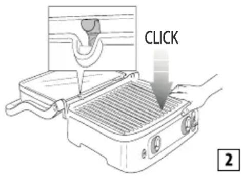 BRAUN MultiGrill 9 Pro CG9167 - Einsetzen der Grillplatten - 2