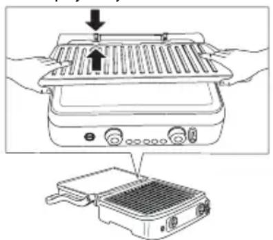 BRAUN MultiGrill 9 Pro CG9167 - Vlozenie platní na pečenie - 1