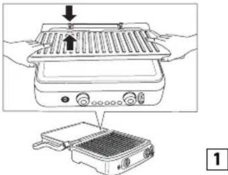 BRAUN MultiGrill 9 Pro CG9167 - Introdução das plácas de cozedura - 1