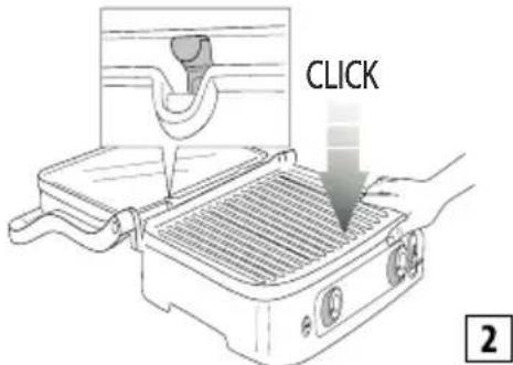 BRAUN MultiGrill 9 Pro CG9167 - Introdução das plácas de cozedura - 2