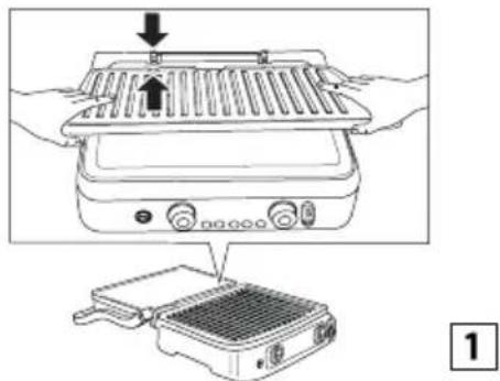 BRAUN MultiGrill 9 Pro CG9167 - Paistolevyjen laittaminen - 1