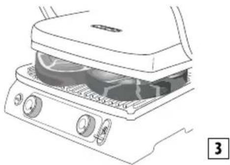 BRAUN MultiGrill 9 Pro CG9167 - Kontakt grillsutó (zárh helyzet) - 1