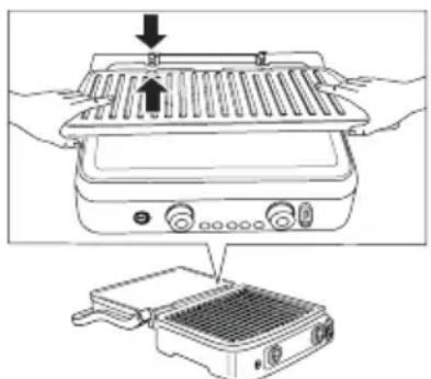 BRAUN MultiGrill 9 Pro CG9167 - Innsetting av stekeplatene. - 1