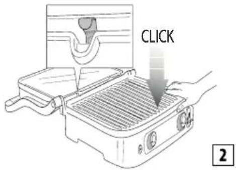 BRAUN MultiGrill 9 Pro CG9167 - Inserting the cooking plates - 2