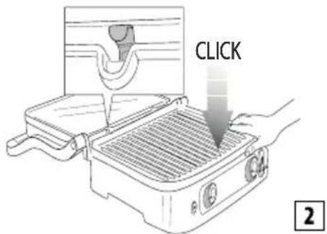 BRAUN MultiGrill 9 Pro CG9167 - Insätting av kokplattorna - 2