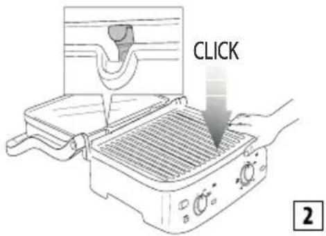 BRAUN MultiGrill 7 CG 7020 - Mise en place des plaques de cuisson - 2