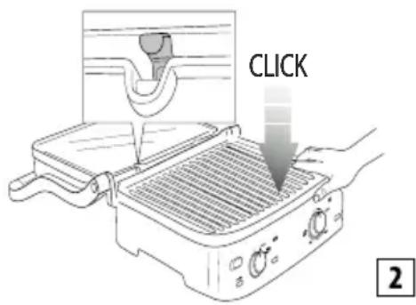 BRAUN MultiGrill 7 CG 7020 - Inserting the cooking plates - 2