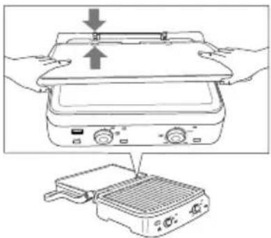 BRAUN MultiGrill 7 CG 7020 - Пісіру плиталарын салу - 1