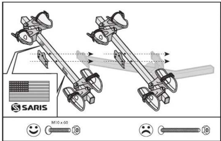 Saris Freedom 4Bike - INSTALL RACK / INSTALAR PORTABICICLETAS / INSTALLATION DU PORTE-VELOS - 3