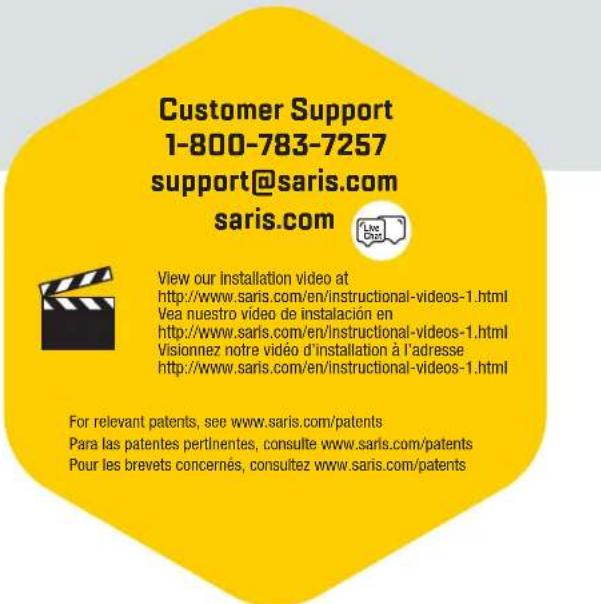 Saris Freedom 4Bike - Specifications: 4414B Freedom 4 Bike - 8