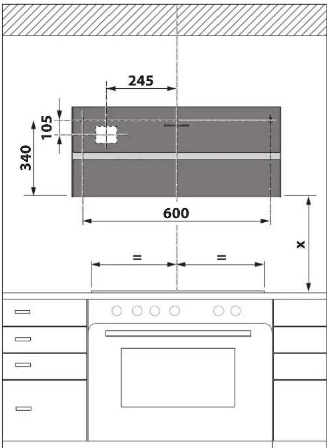 BERBEL Smartline BKH 80 ST S P - Hang the device in place - 1