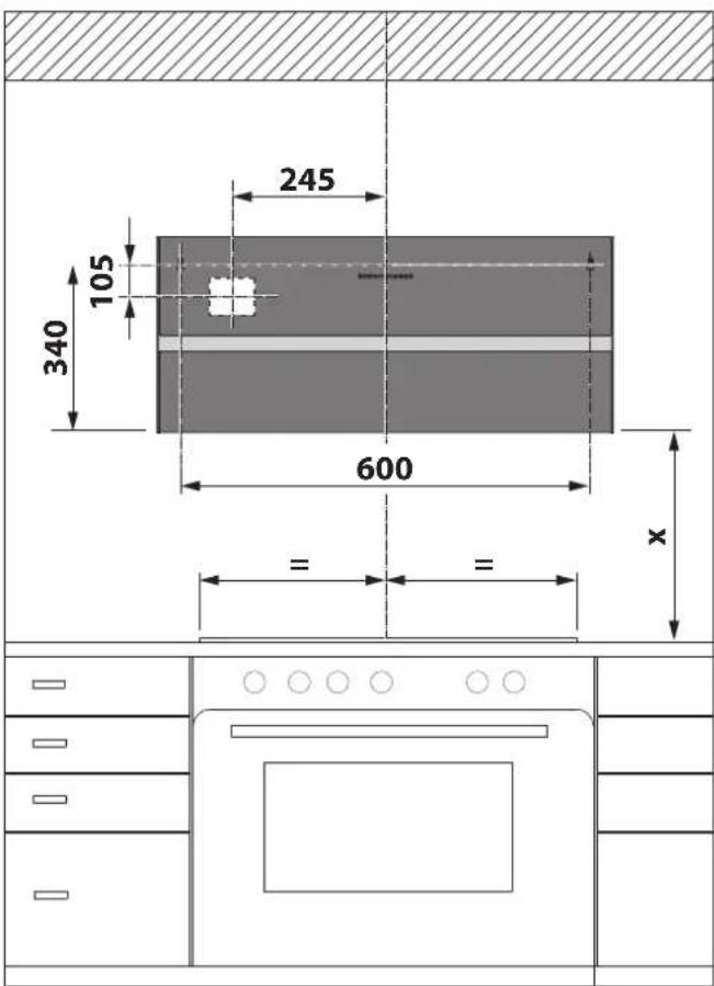 BERBEL Smartline BKH 80 ST S P - Installazione a parete dell'apparecchio - 1