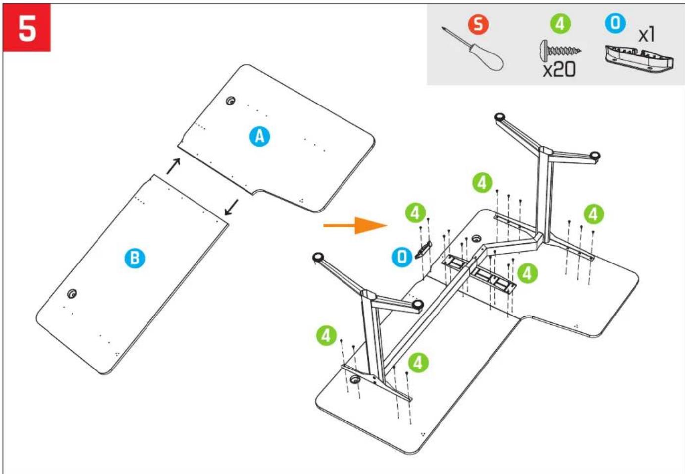 SPIRIT OF GAMER Headquarter 600 - HEADQUARTER GAMING DESK 600 - 14