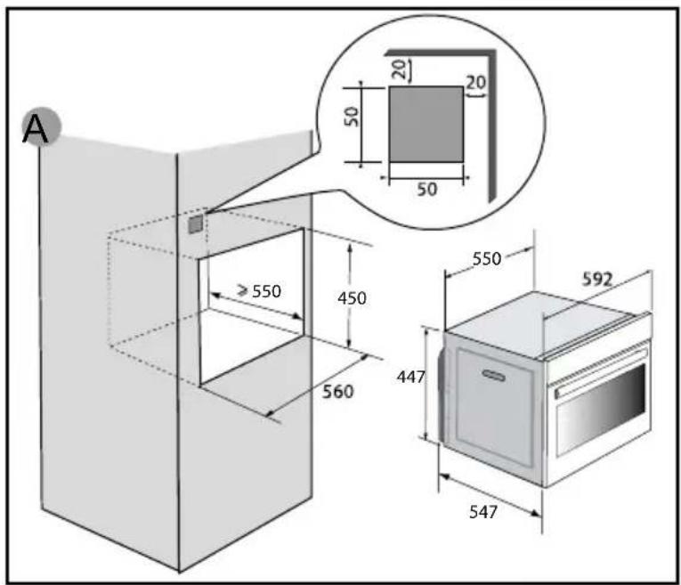 DE DIETRICH DKE4220X - CHOIX DE L'EMPLACEMENT ET ENCASTREMENT - 1