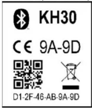 Kimo KH 30 - 3.6 EtiquettesEtiquettes - 4