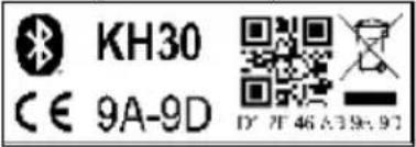 Kimo KH 30 - 3.6 EtiquettesEtiquettes - 3