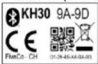 Kimo KH 30 - 3.6 EtiquettesEtiquettes - 2