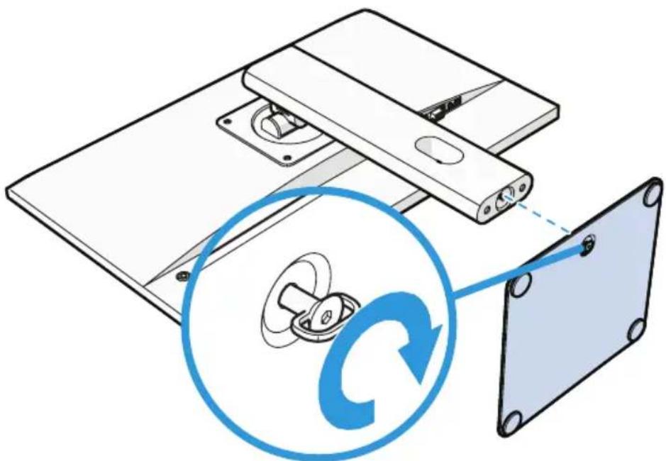 BlueBuilt BBFHM2410H - BEVESTIG DE STANDAARD AAN HET BEELDSCHERM - 4