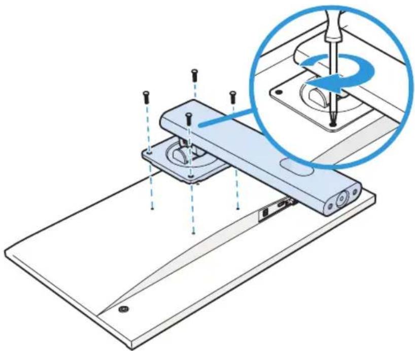 BlueBuilt BBFHM2410H - ATTACH THE STAND TO THE MONITOR - 2