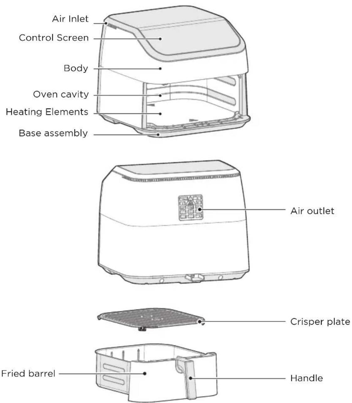 MIDEA MAD85F9BPK - Note: - 1